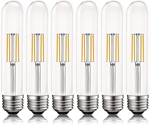 LUXRITE Реколта led ламповые крушки T9 мощност 60 W, мек бял цвят 3000 До 550 Лумена, Тръбна крушка на Едисон с регулируема
