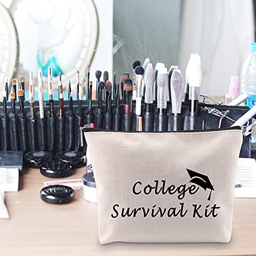 POFULL 2022 Подаръци на бала Косметичка Преносима Пътна Косметичка за завършилите бакалавърска Комплект за оцеляване в колежа Косметичка (College Survival Kit Makeup bag)