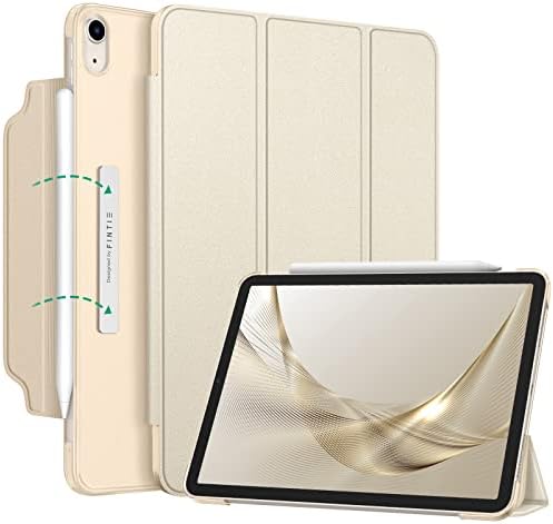 Калъф Fintie SlimShell за iPad Air 5-то поколение (2022) / iPad Air 4-то поколение (2020 г.) 10,9 инча - [Магнитна закопчалка] Лек калъф-поставка с прозрачна матирана задния капак, Starlight