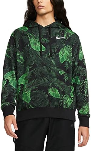 Мъжки hoody Nike Sportswear Club French Terry с качулка, Зелено /Черно на цвят Лъки, Средно