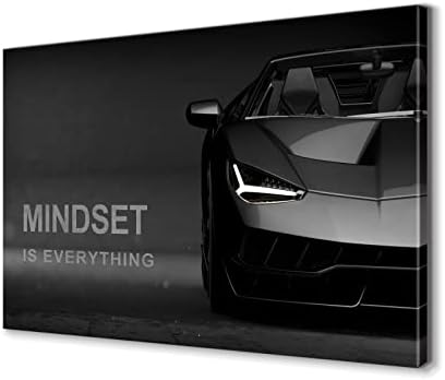 BWSPACE Мотивационен Платно, Стенно Изкуство, Плакати с щампи на Lamborghini, комплект за предприемач, 1 бр., Мислене-това