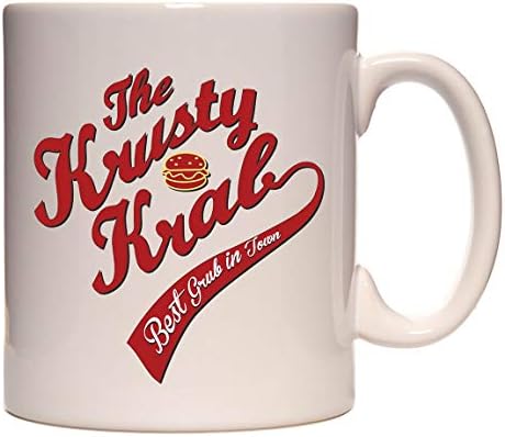 Керамични Офис Кафеена Чаша с логото на Спонджбоб Krusty Krab на 11 грама. Чаша за напитки