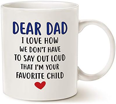 MAUAG Забавно Кафеена Чаша за татко, Скъпи татко, Аз съм Твоят Любим Дете, Кафеена Чаша, най-Добрият Подарък за рождения