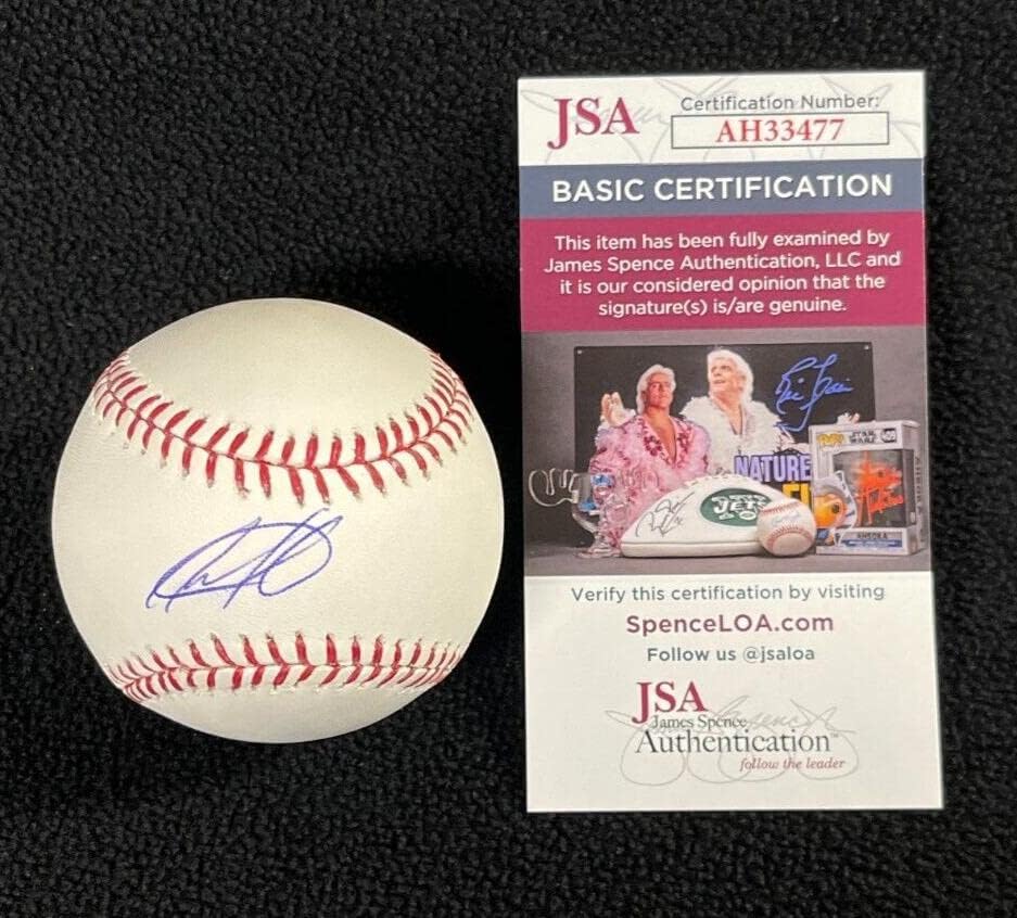 Брус Рондон подписа договор с Детройт Тайгърс OML Baseball JSA COA - Бейзболни топки с автографи