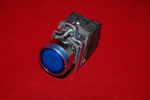 1БР 22 мм, бутони със синя led подсветка с вълни нажимными измишльотини XB4BW36B5 24V