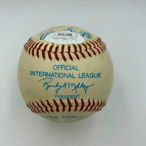 Дерек Джитър, Нов 1995 г. в отбора Кълъмбъс Клипърс, подписа договор с JSA по бейзбол COA - Бейзболни топки с автографи