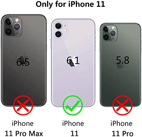 Калъф Fingic за iPhone 11, Калъф за iPhone XI, една Чанта-Кобур за iPhone 11 с клип за колан, Елегантен Разход калъф