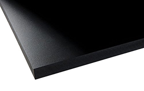 Лист от стиропор, PVC - 12 x 24 - Черен - Дебелина 12 мм - Използва се за сигнализация / дисплеи, дигитален и ситопечат,