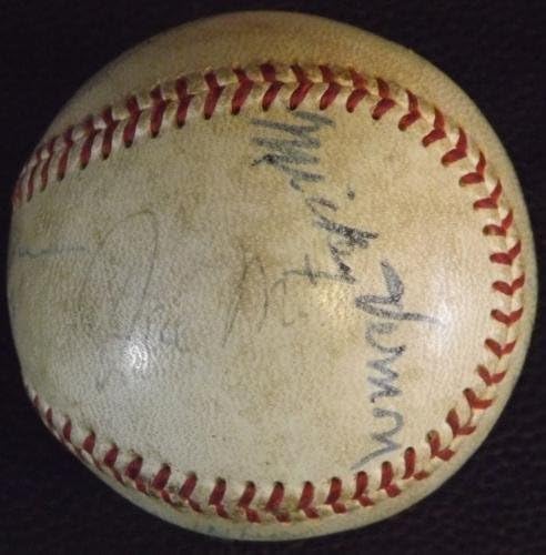 Кейси Стенгел Левти Grove Рэд Раффинг Зак Уит Уэйнер Подписа бейзболен договор с JSA LOA! - Бейзболни топки с автографи