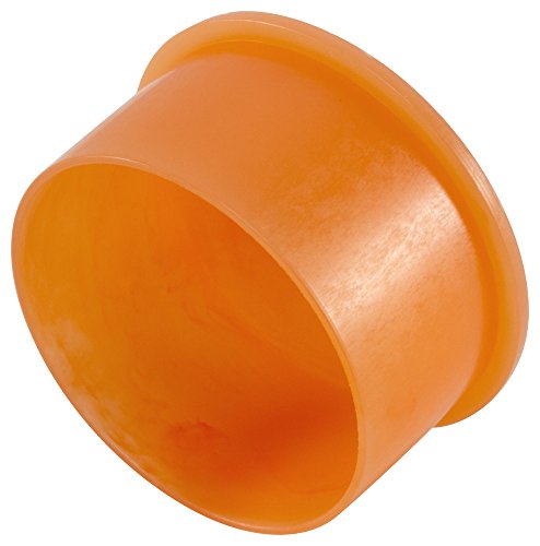 Тапи ZEZ61AH1 Пластмасова Капачка NPT без дърворезба EZC-6, PE-LD, id капсула .585 Дължина .62, оранжево (опаковка по 100 броя)