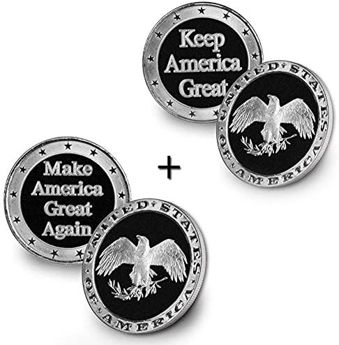 Серия монети Keep America Great Challenge в комплект със серия от монети Make America Great Again Предизвикателство от