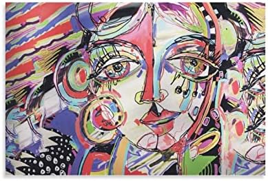 Плакат в рамка с Принтом Пабло Пикасо, Артистични Щампи графити, Абстрактни Цветни Отпечатъци Върху платно, Стенно изкуство