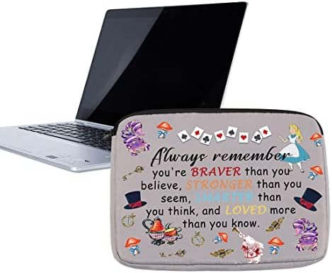 VAMSII Калъф за лаптоп 14 Инча Алиса Подаръци Чанта За Носене на Лаптоп Алиса Фенове Приятелството е Подарък, който Смел, отколкото си мислите
