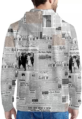 Мъжки блузи Dremagia с Цифрово принтом, Отгоре с капак, на Хладно Hoody модел