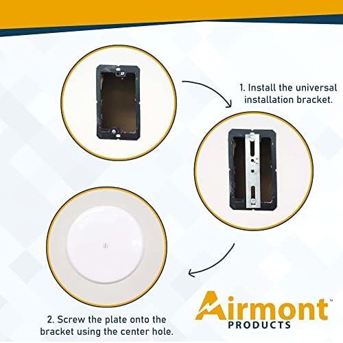 (Опаковка от 2 броя) Airmont Products AP-12066, 5-инчов Таван все още Мъниче с Централен винт, подходящ за електрически