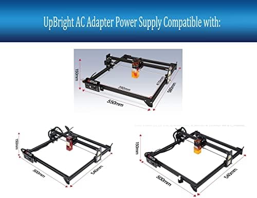 Адаптер UpBright 24 ac/dc Съвместим с ORTUR Laser Master 2 S2-SF LU4-SF LU4-LF LU2-2 Гравиране машина с ЦПУ Направи си