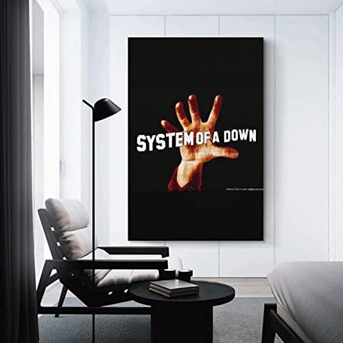 OBICK SYSTEM OF A DOWN Платно Плакати Стенен Артистичен Интериор на Стаята Украса Спални Без рамка-style12x18 инча (30x45