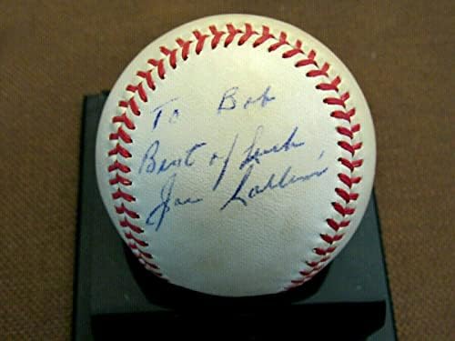 Джо Колинс 6 X Wsc Ню Йорк Янкис Подписаха Auto В бейзбола Епоха Кронина Jsa - Бейзболни топки с автографи