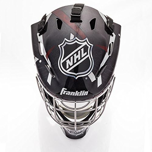 Младежки хокей вратарские маска Franklin Sports -Маска на вратар за уличен хокей за деца - GFM1500 - идеален за уличен хокей на лед и хокей на закрито - NHL