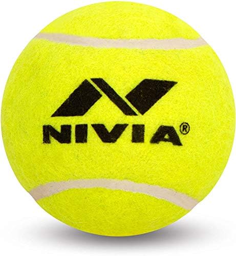 Твърд топка за тенис Nivia за бейзбол/Крикета и тениса, Жълт