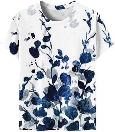 Модни Дрехи С Къс Ръкав и Кръгло Деколте, Памучен Блуза Свободно Намаляване с Графичен Дизайн за Момичета, Лятна Есенна Тениска 6P 6P