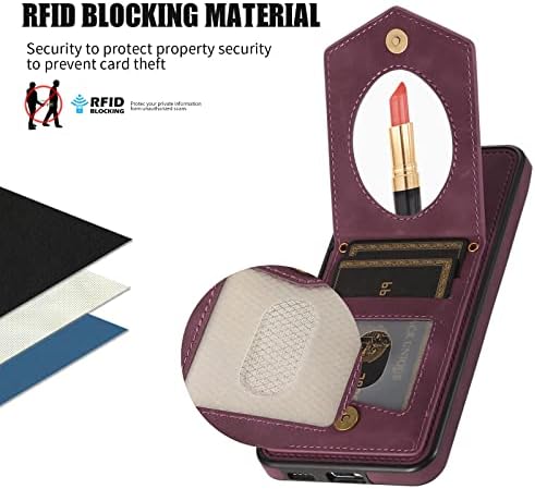 Чанта-портфейл XYX за Samsung S20 Plus, Лента за през рамо от изкуствена кожа, RFID Заключване, Държач за кредитни карти,
