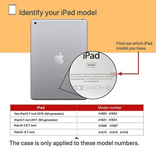 Детски калъф AVAWO 9,7 iPad 6-то поколение, калъф за iPad 5-то поколение, калъф за iPad Air 2 - с пагон, противоударной