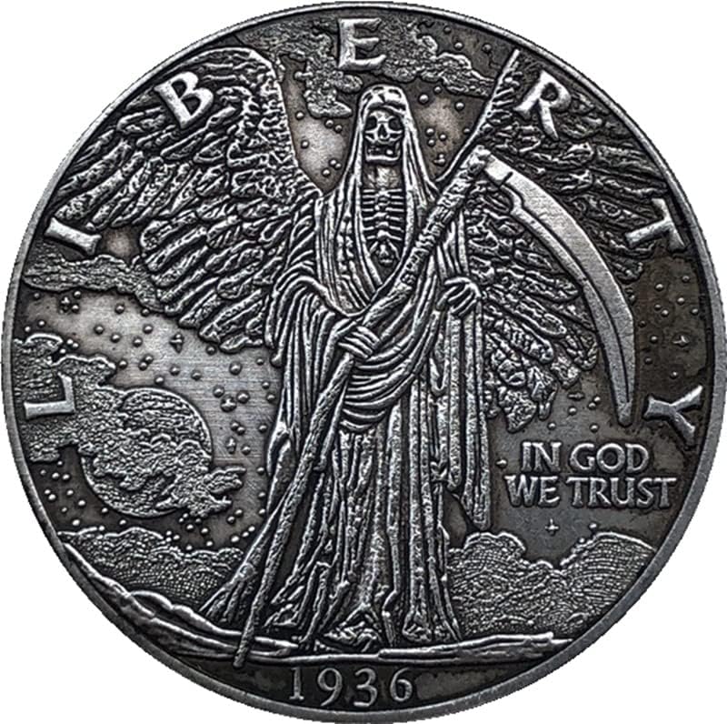 Проблемни американски монети 1936 г., Месинг, със сребърно покритие, Старинни Занаяти, Колекция от Чуждестранни Възпоменателни
