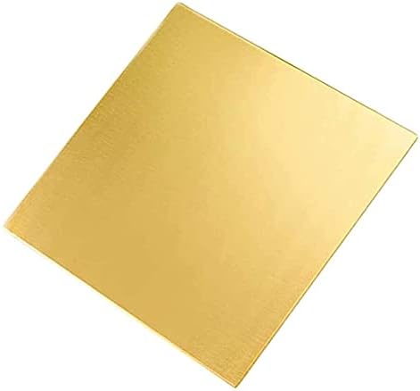 Меден лист YIWANGO фолио, Месинг метален лист Богати на спецификации и размери 100 мм х 100 мм, 200 мм x 200 мм (1 бр.)