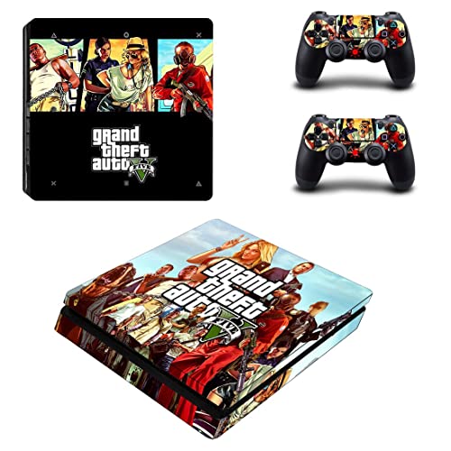 За PS5 ДИСК С играта Grand GTA Theft And Auto Стикер на корицата на PS4 или PS5 За конзолата PlayStation 4 или 5 и контролери Vinyl Стикер DUC-5774