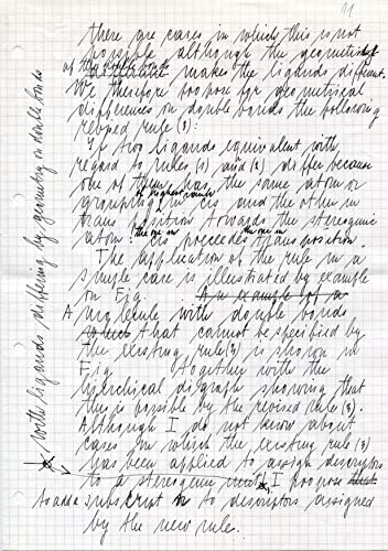 ХИМИК Владимир Прелог , лауреат на Нобелова НАГРАДА , ръкописни ръкопис с подпис