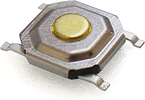 Микропереключатели 12V 5.2 * 5.2 * 1.5 мм 12 0.5 A 4-пинов бутон превключвател Метална Осезаемо микротактный сензорен