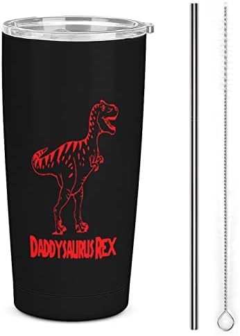 Чаша от Неръждаема Стомана Daddysaurus Rex, Изолирано Бутилка За Вода, Пътна Чаша, Чашата за Кафе, за Топли и Студени