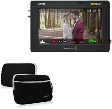 Калъф BoxWave, който е съвместим с Blackmagic Video Assist 12G HDR (5 инча) (калъф от BoxWave) - Мек гащеризон с джоб,
