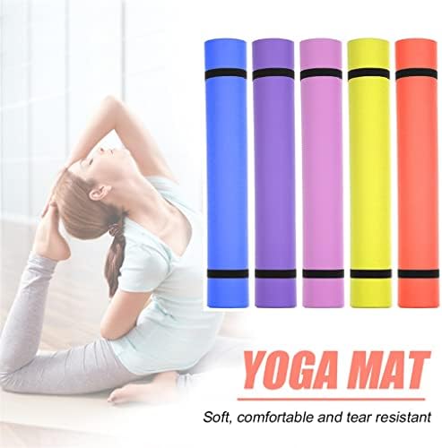 Килимче за йога WDBBY, спортен тампон за фитнес, универсална подложка за упражнения с дебелина 4 мм (Цвят: оранжево,