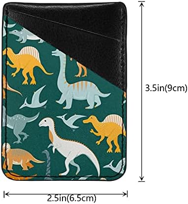 Акварел Колекция на Динозаврите с Шарени 21-2 (2) на визитни картички за вашия мобилен телефон, Ръкави от изкуствена