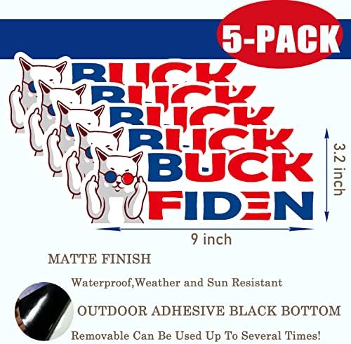 5 Опаковки мамка му Biden Стикер Автомобили Стикер 9 x 3,2 - Сменяем Знак Забавен Подарък за Бронята на Колата, Прозореца