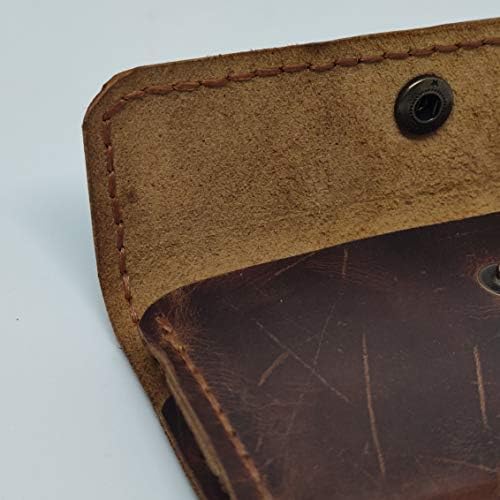 Чанта-кобур от естествена кожа за Xiaomi Poco M2, Калъф за вашия телефон ръчна изработка от естествена кожа, Изработен