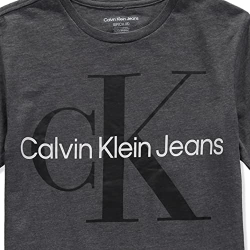 Тениска с кръгло деколте и къс ръкав Calvin Klein Boys с графичен дизайн